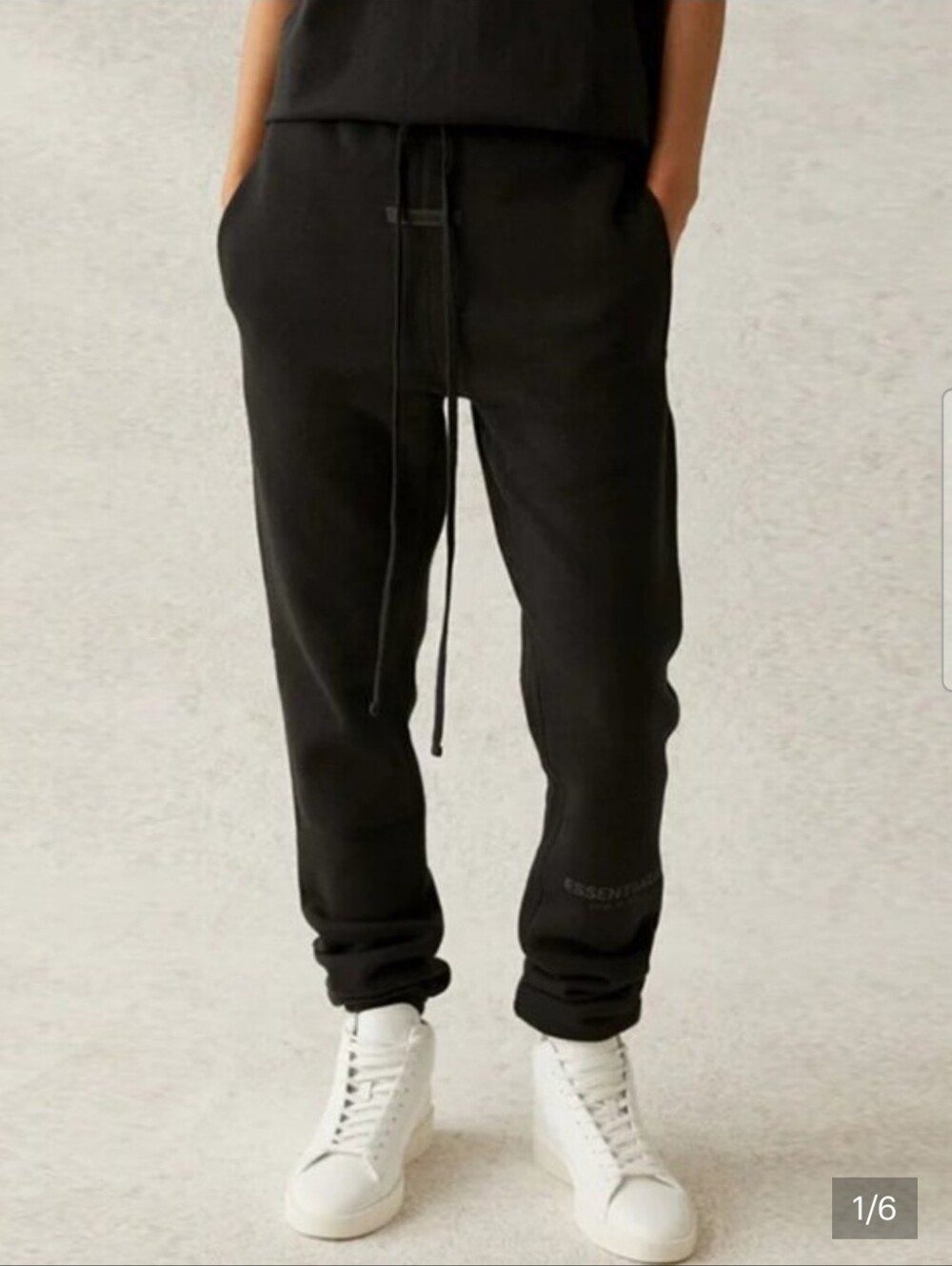 Fear of God Essentials Black Joggers UNISEX Size M.